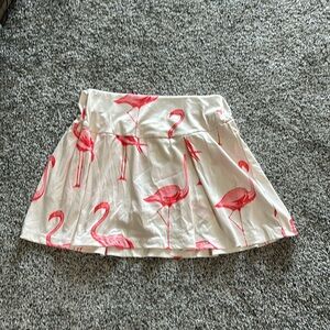 BNWOT Women's Flamingo Golf/Tennis Skirt/Skort Size Small Built In Shorts
